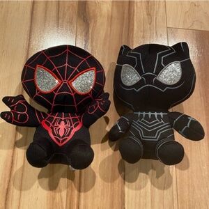 TY Marvel plush Spider-Man & Black Panther set